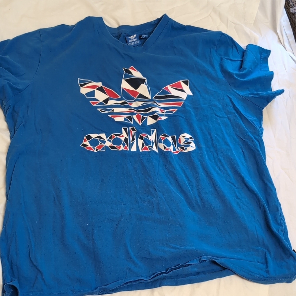 Adidas Blue Graphic T-Shirt